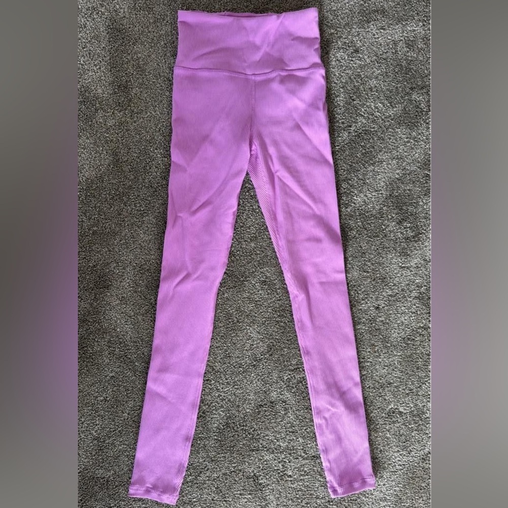 TALL Athleta Ribbed Pink Leggings